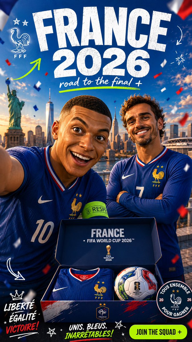 两个超光泽皮克斯风格的3D头像，代表[COUNTRY_NAME]参加2026年FIFA世界杯阵容中两位最大的现役球星。主球员以充满活力的表情向镜头倾斜，一只手臂伸出画面之外，第二位球员站在后面...
