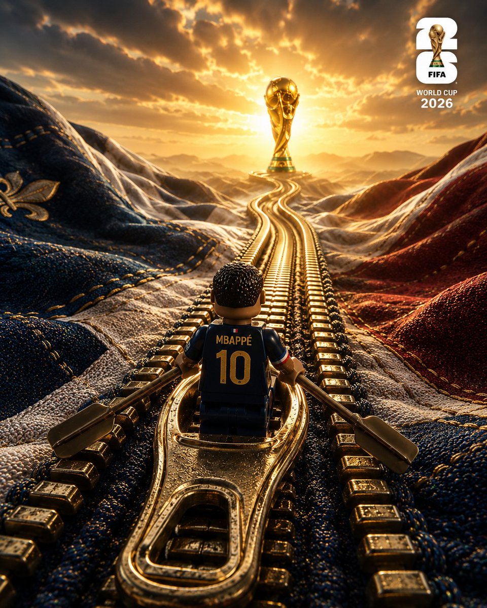 [PLAYER NAME], Premium ultra-realistic LEGO minifigure, Official [COUNTRY] national team jersey...