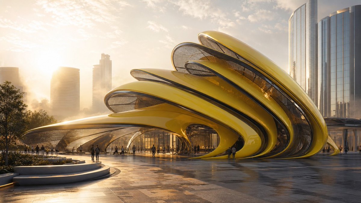 掌握 Midjourney v6 中的微仿生建筑 阅读更多：https://t.co/dSS7EyLrTm #illustrarch #architecture #design #archib...