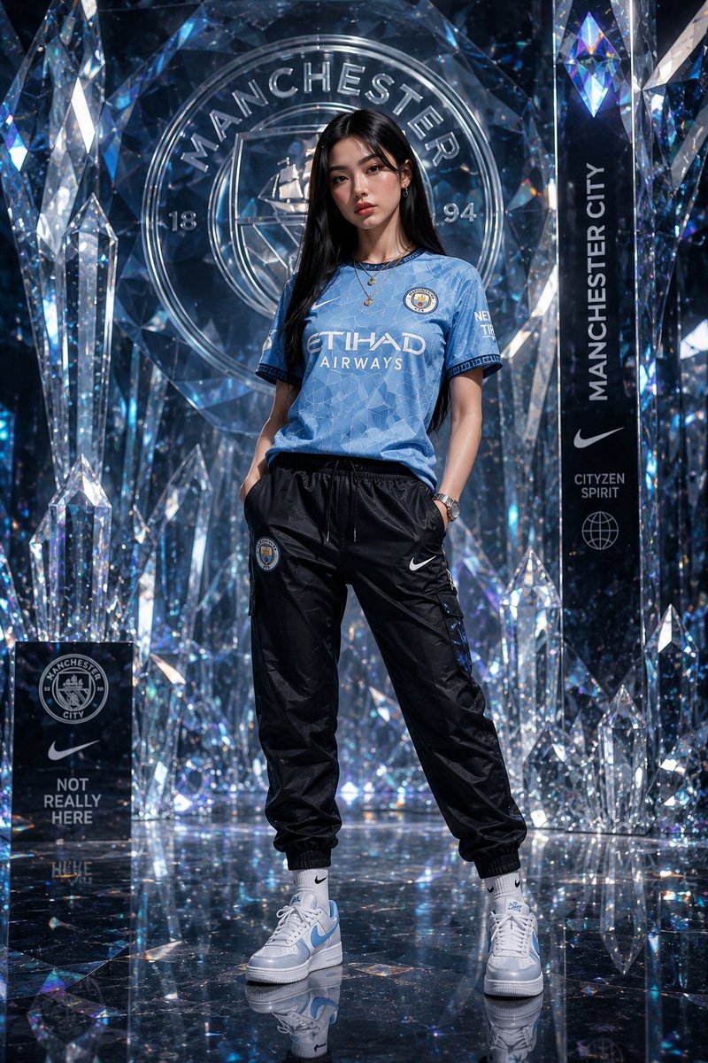使用 ChatGPT 上的 GPT image 2 生成图片 提示词 👇 一位令人惊艳的年轻女性全身肖像，长直丝滑黑发，皮肤无瑕透亮，五官优雅，表情自信，站在一座由巨型透明钻石和全息玻璃结构构...