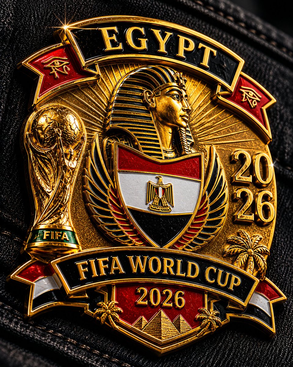 一枚占据视觉中心、填满 3:4 微距画面 70% 的 [Team_Name] FIFA 2026 世界杯珐琅徽章,其闪亮的金色表面呈现出物理上精准的反射、折射以及细微的磨损痕迹。徽章牢牢别在黑...