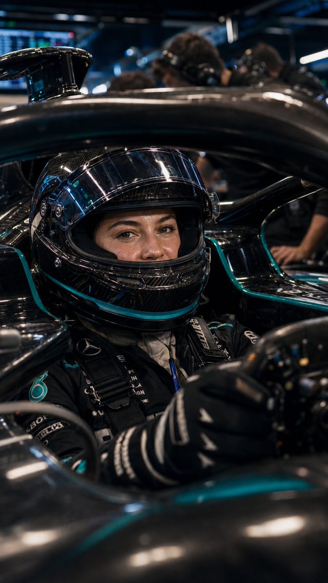 GPT Image 2 on ChatGPT THE FORMULA ONE DRIVER Prompt Share: USE THE WOMAN FROM REFERENCE IMAGE —...
