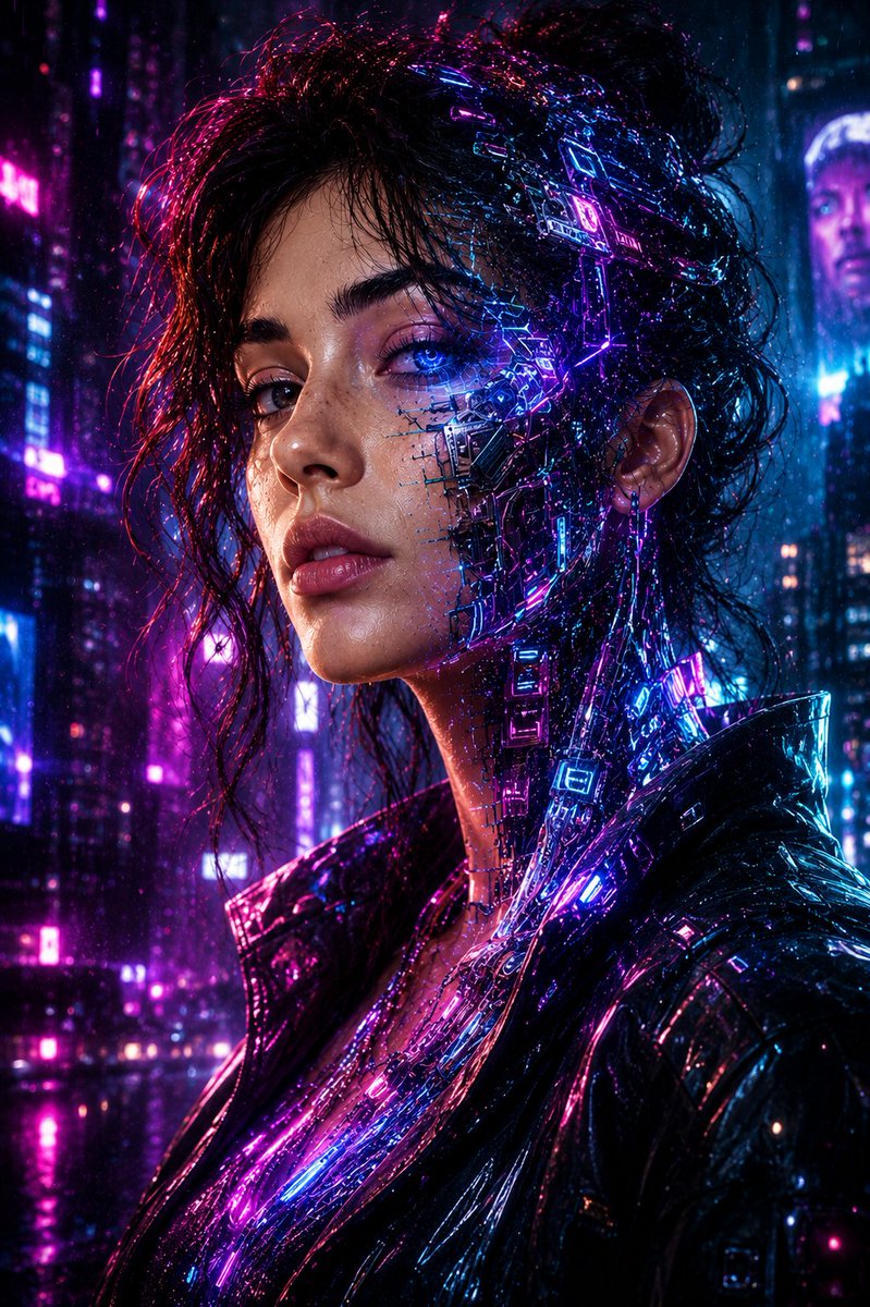 一幅超现实主义的电影级数字艺术作品，以上传的照片作为主要面部参考。尽可能精准地保留此人的面部特征、面部结构、年龄、表情、发型、如有则保留胡须、服装风格以及可识别的特征。 将此人转变为一幅奢华的...