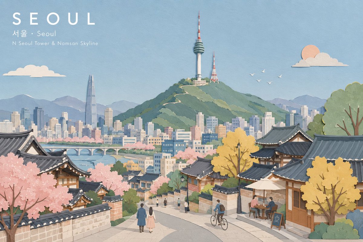 柔和粉彩拼贴纸艺风格 元提示 ===================================== 创作一幅精致的宽幅横版插画，描绘 [CITY/SUBJECT]（城市/主题），自然地以...