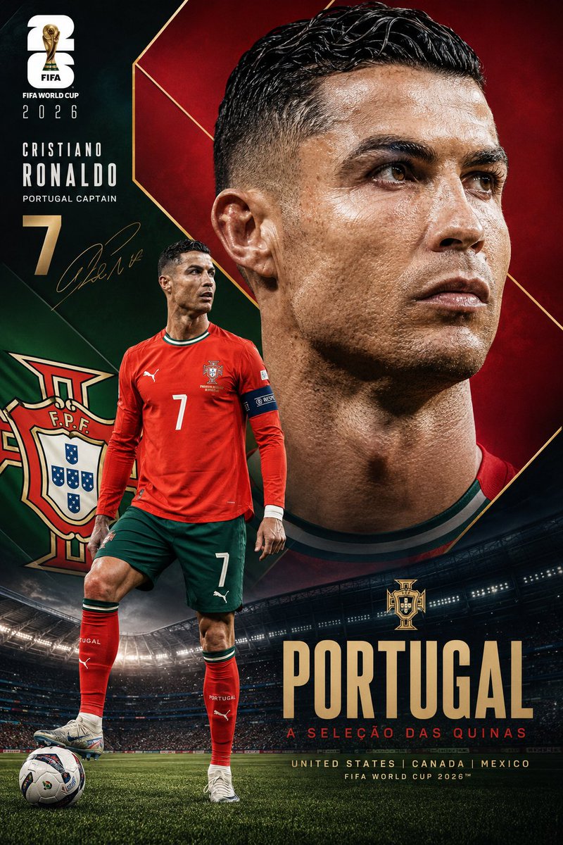 超精细高级版2026年FIFA世界杯海报设计,以[PLAYER NAME]作为[COUNTRY]队长登场,采用专业体育编辑级精准构图,占据右侧的巨大超写实特写肖像,神情坚毅果决,极致锐利的皮肤...
