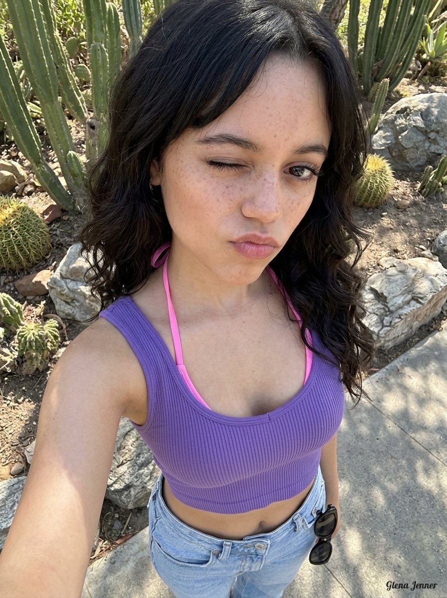 ultra realistic outdoor selfie photography, Beautiful young woman with soft feminine facial feat...