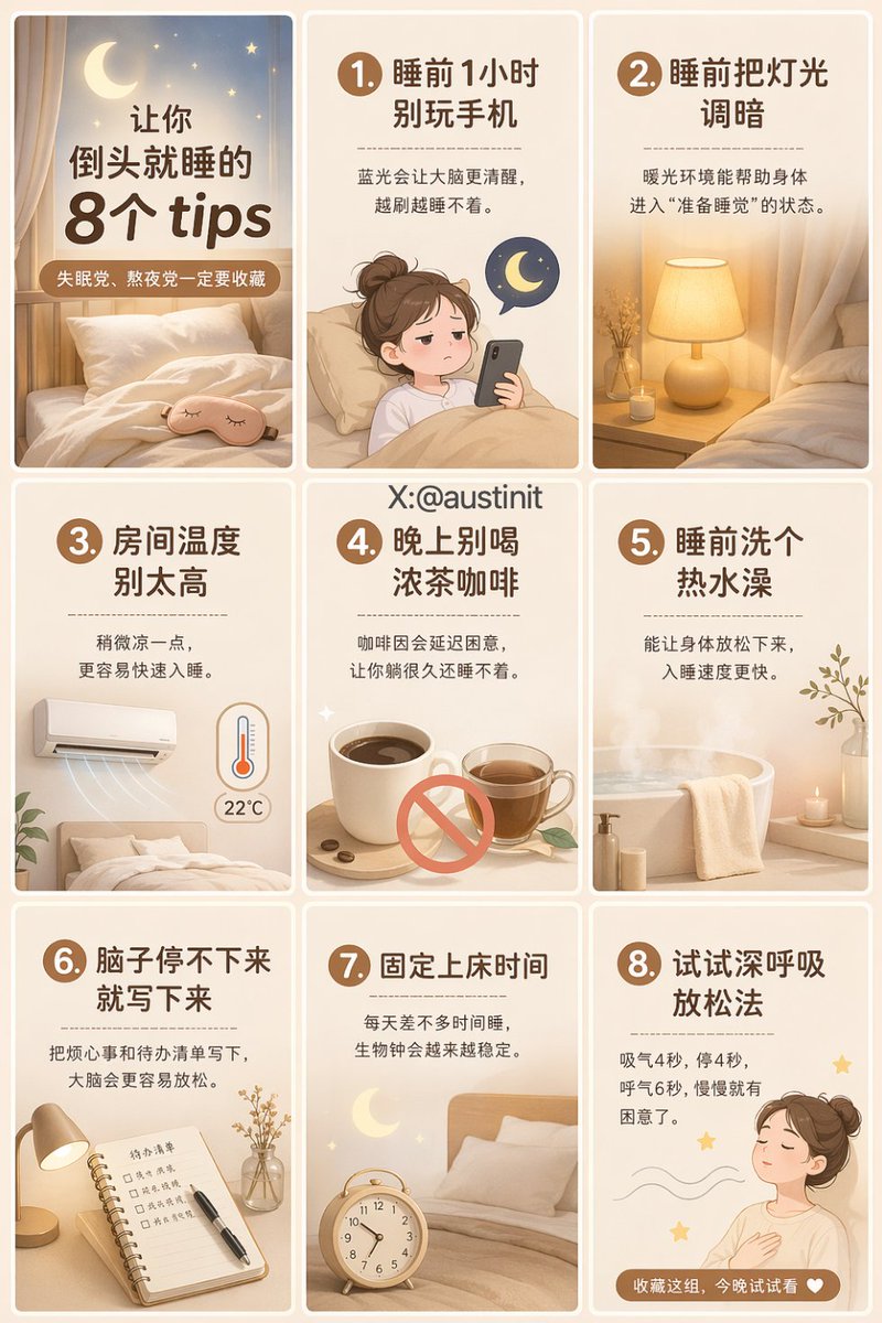 https://t.co/KrnOiL1lPs prompt: 生成一张 3:4 竖版小红书九宫格海报，画面为标准 3 列 × 3 行布局，九个卡片边界清楚，方便后期直接裁切成 9 张单独图片...