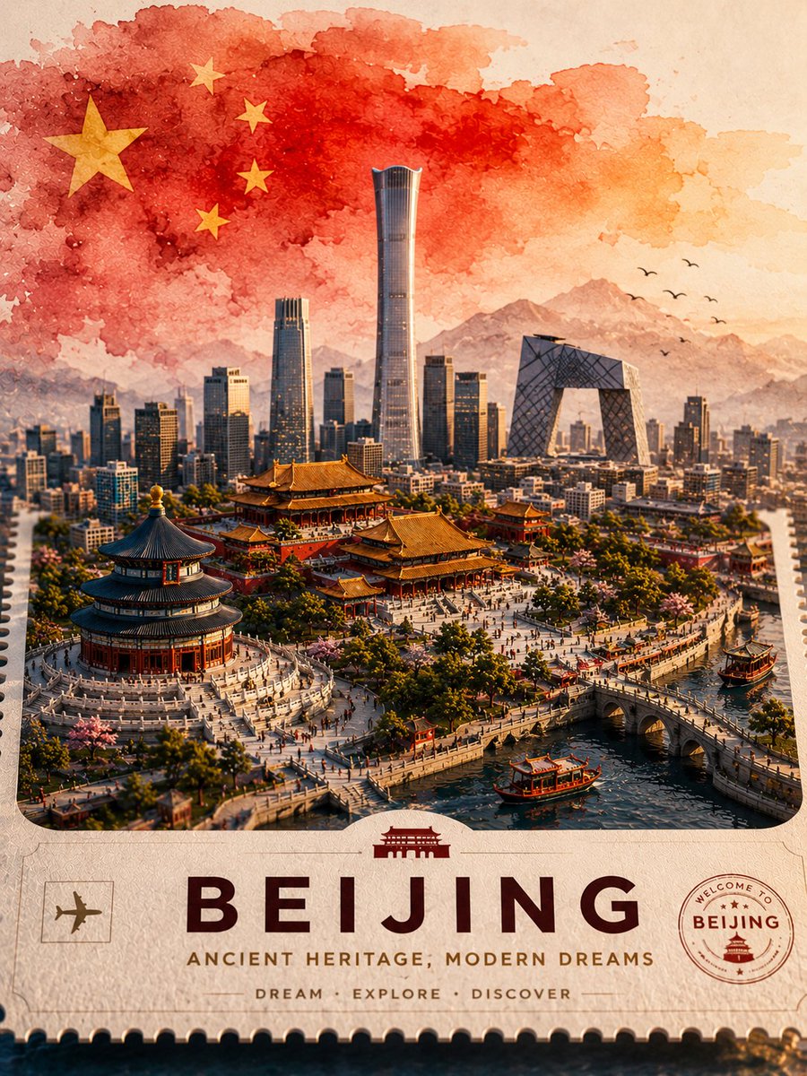 日本东京的超精细复古旅行海报插画，设计为高级收藏明信片或邮票艺术品。一幅令人惊叹的微型立体模型风格城市景观，将东京最具标志性的地标和谐地融合在同一个场景中。前景矗立着历史悠久的浅草寺，周围环绕...