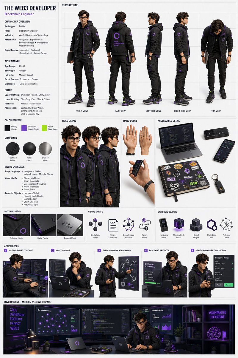 角色设定表细分领域。 提示词（GPT Image 2.0）： [CHARACTER TITLE]（角色标题）：THE TECHNICAL WRITER（技术写作者） [ARCHETYPE]（原...