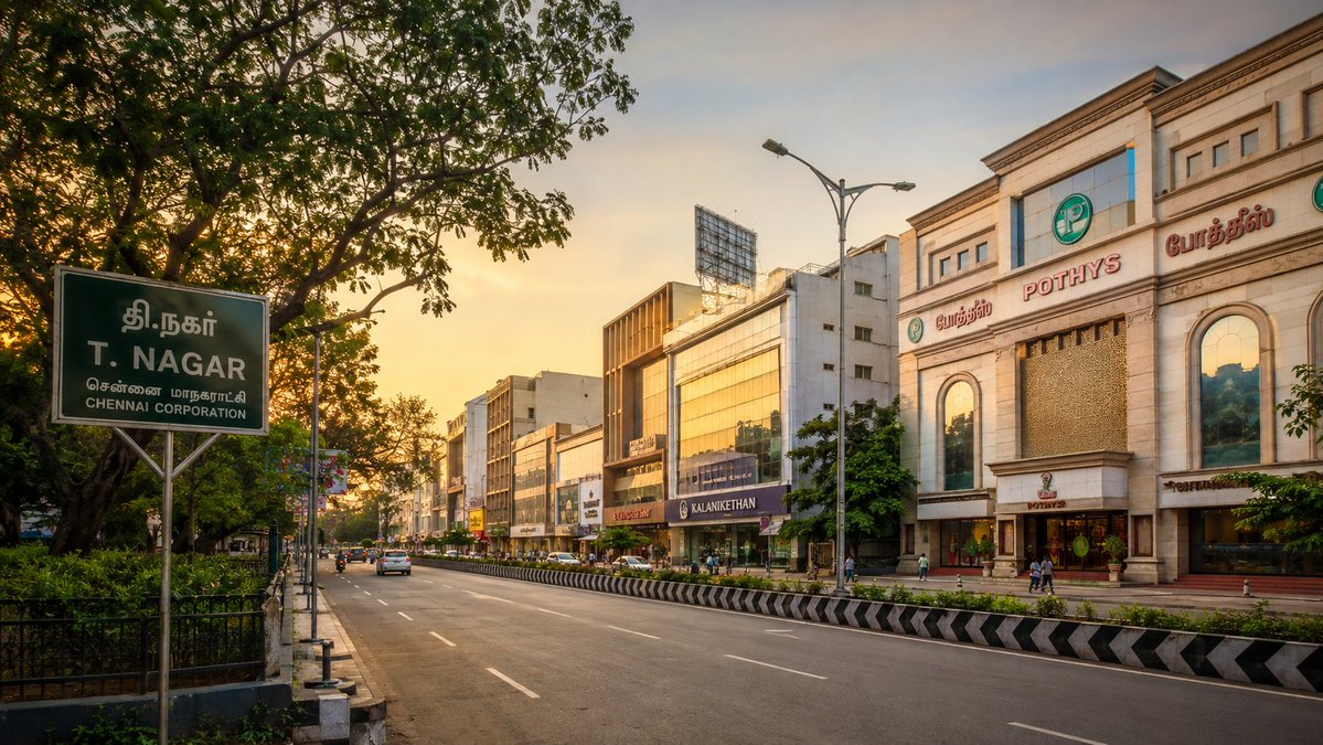 “我只想拍一张T Nagar（T·纳加尔）的漂亮照片,在单张图像中展现T Nagar的景观,不要出现太多的人物或交通。”