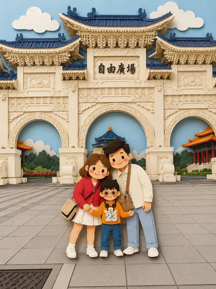 将这些图片转换为柔和的、手工制作的剪纸分层插画风格，灵感源自纸艺立体模型美学。使用平滑的圆润形状、简化可爱的角色比例，以及极简的面部细节（点状眼...