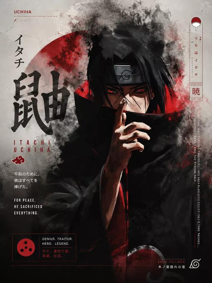 深色动漫风格海报，男性角色，粉红色尖刺状头发，侧脸仰望，露出自信的咧嘴笑容并显出牙齿。面部、颈部和胸口有发光的红色部落诅咒纹路。背景为黑色，伴随碎裂的玻璃和从左侧爆裂开来的红色发光碎片。高对比...