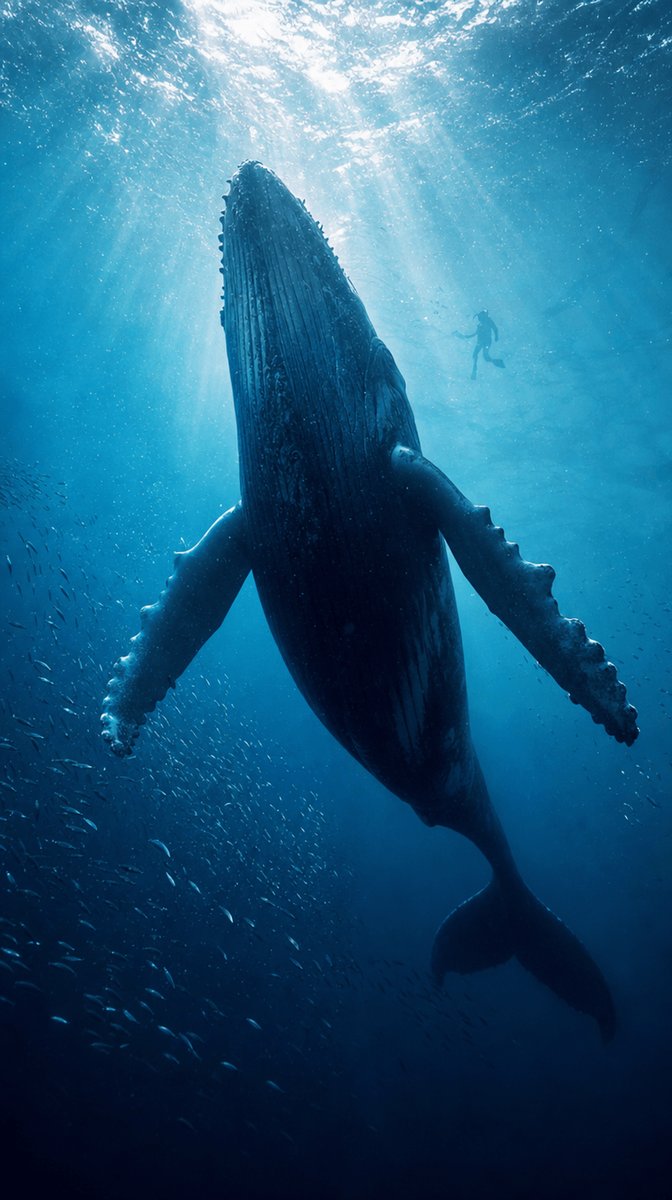 GPT Image 2 提示词 ⤵️ 超电影感的 [UNDERWATER_SUBJECT] 水下摄影。国家地理杂志封面级品质，戏剧性的上帝之光穿...