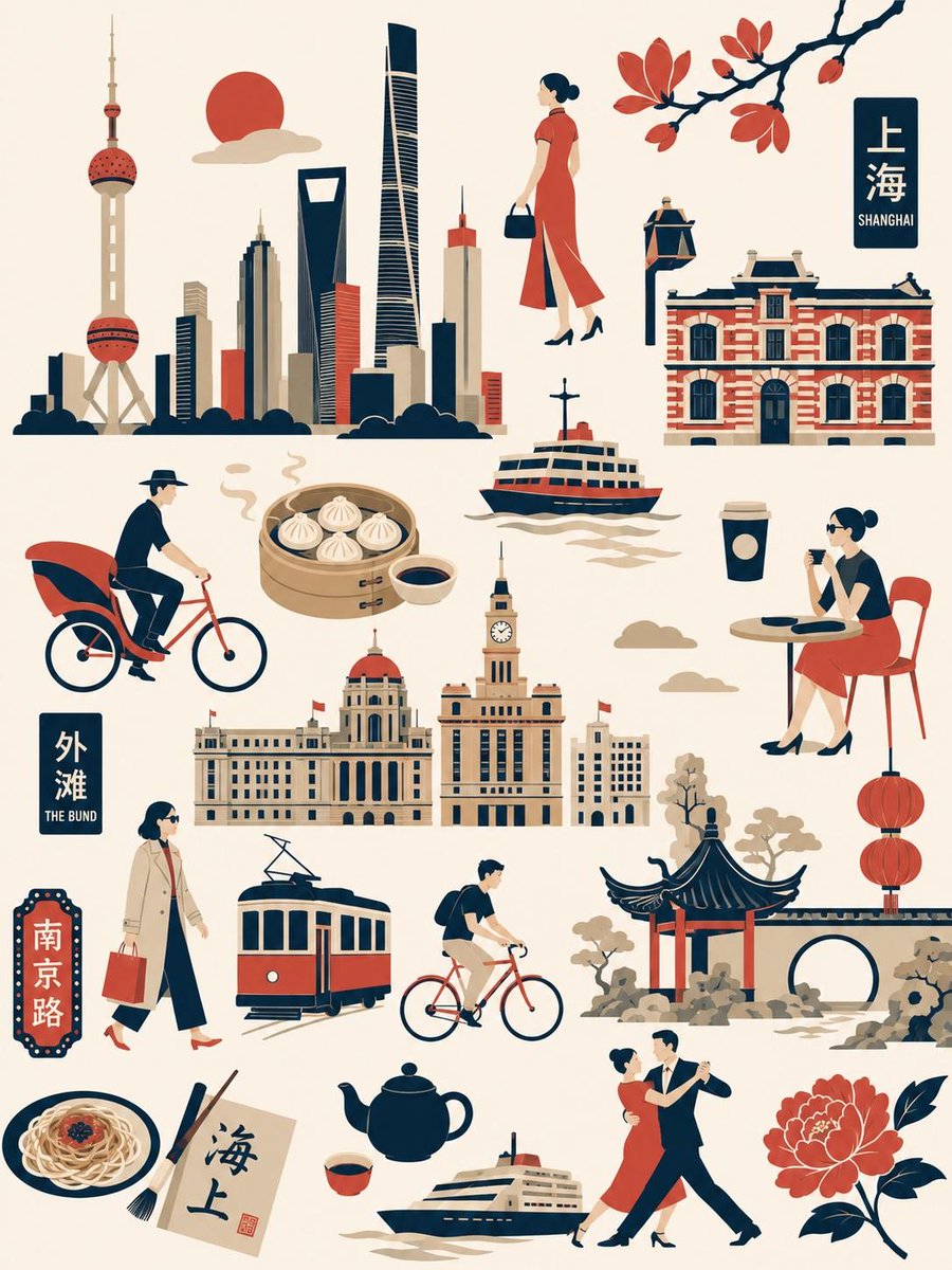 创建一幅精致的扁平矢量编辑图案插画，主题为[Melbourne]，以无缝的生活方式艺术拼贴形式构成，融合地标建筑、本地文化、度假场景和象征性的城市元素。 灵感源自高端斯堪的纳维亚编辑图形、中世...
