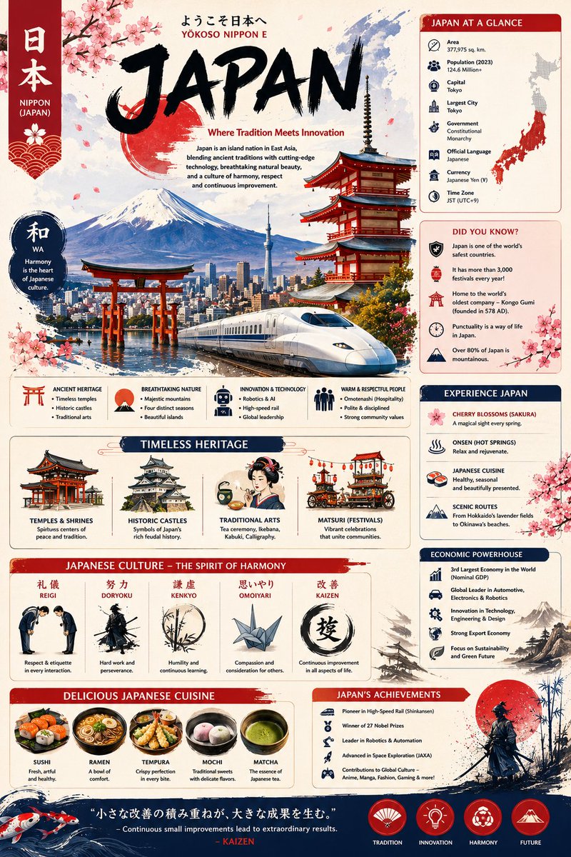 ChatGPT Image 2 风格: 现代编辑类信息图与电影感旅行海报美学相融合。 将传统的日式美术指导与现代 UI 风格的信息设计相结合。 超精细、锐利、色彩丰富、可印刷级别的构图。 配色...
