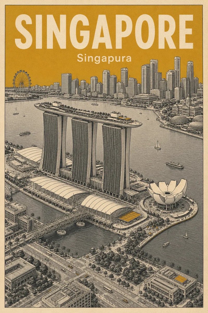 （伦敦海报） 复古旅行海报插画风格的伦敦，超精细的航拍城市景观，包含伦敦眼、大本钟、泰晤士河、威斯敏斯特桥、红色双层巴士、经典英式建筑和繁忙街道，以精致的钢笔素描线条绘制，采用复古雕版风格，限...