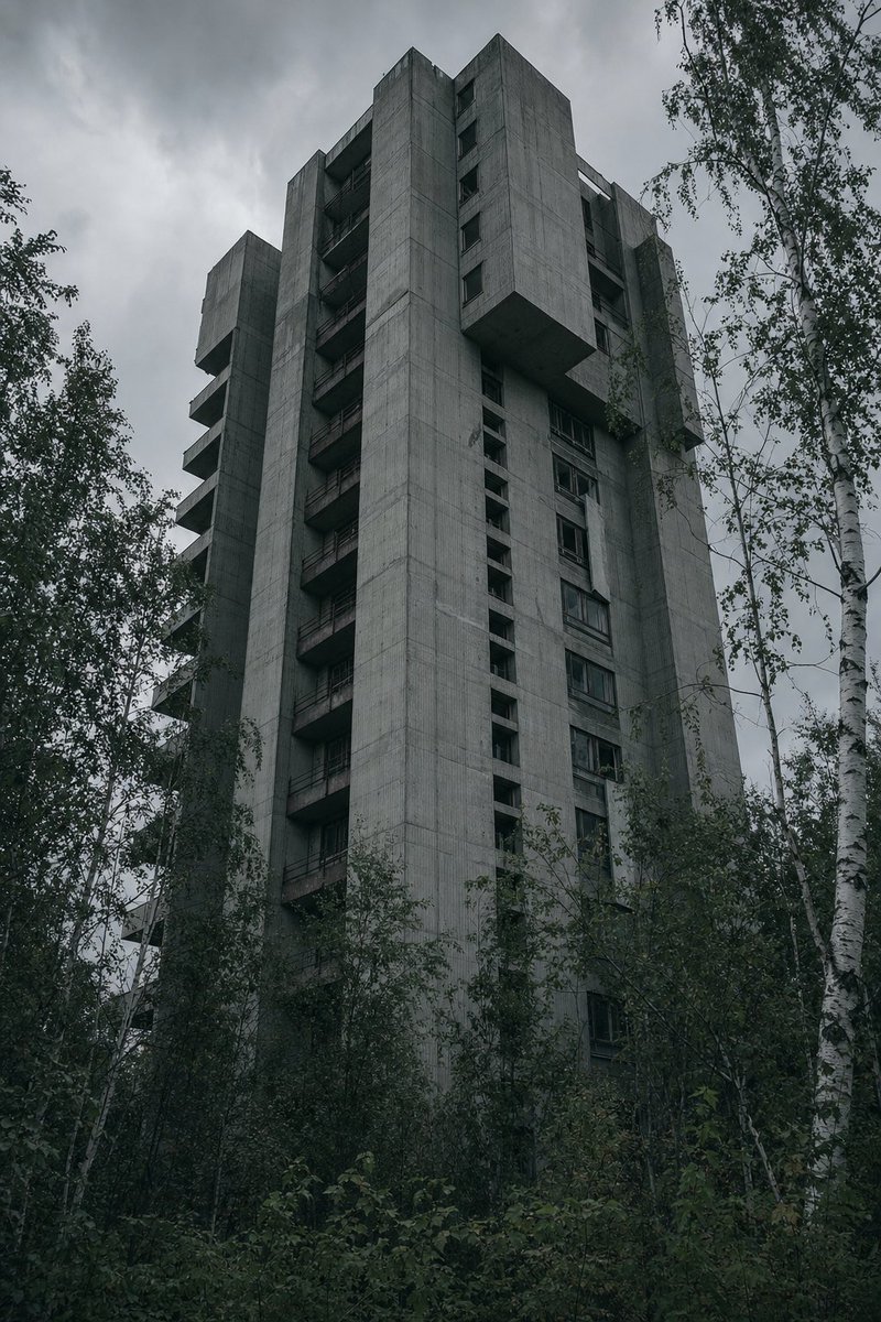 提示工作室：使用 Firefly Boards 中的 GPT Image 2 打造粗野主义建筑 一张 [镜头角度] 照片，主体是一座 [巨大 / 破败 / 被植被覆盖] 的粗野主义 [建筑结构...