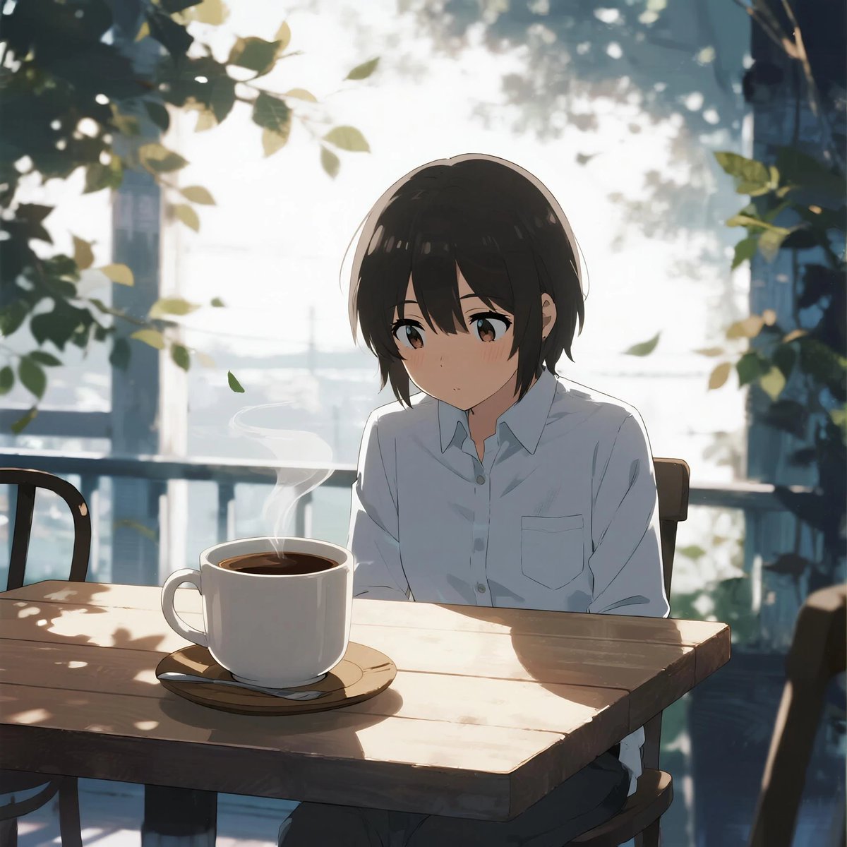 咖啡，早晨，漫画风格，（（无文字）），简约，扁平 #AIイラスト #AIart https://t.co/JlMLo65eNJ