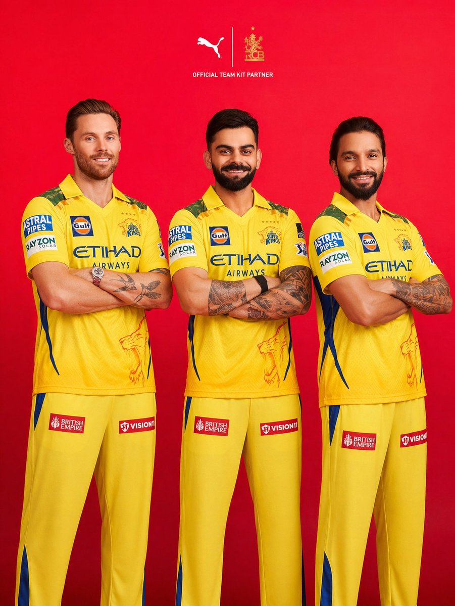 给他们穿上 IPL 2026 CSK 球衣。https://t.co/vHXMPWTIT8