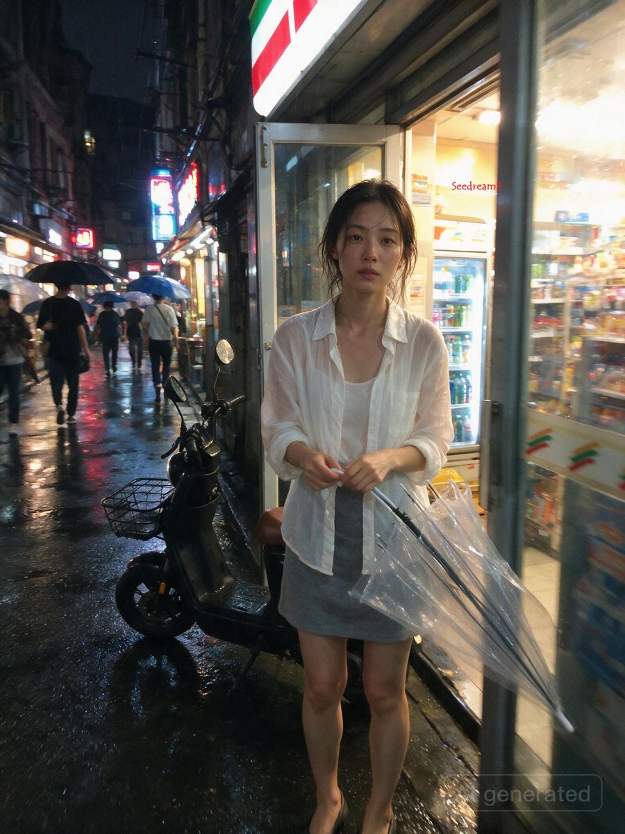 3:4,iPhone 17 后置摄像头搭配 35mm 镜头,抓拍真实生活随拍。 主体:26 岁的纤细中国女性,自然随性的发型,简单的内搭外披一件...