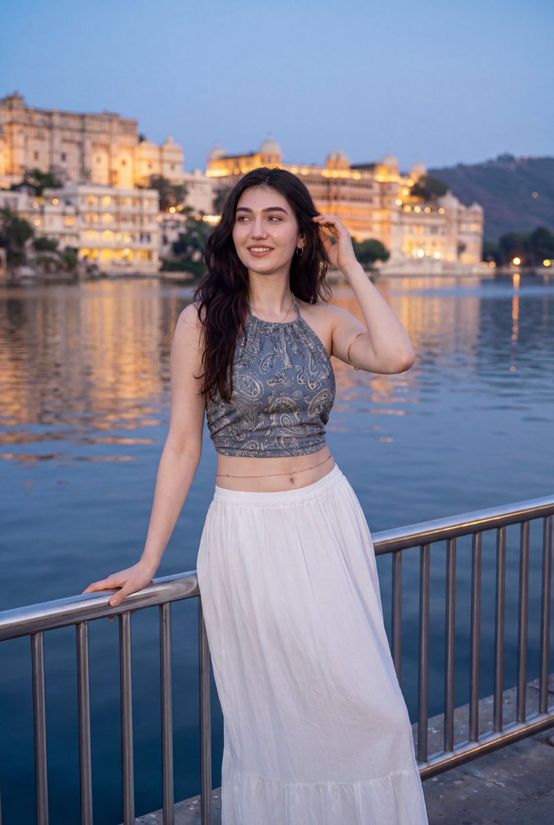 elegant, serene, sophisticated, luxury travel influencer photography, highly photorealistic, blu...