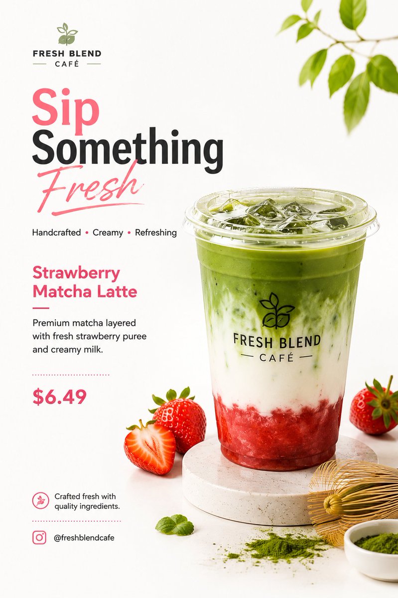 使用 GPT image 2 制作 以上传的两张饮品海报作为主要视觉参考，仔细分析每一款饮品以保留其确切特征，包括杯型、杯盖、吸管、标志位置、品...