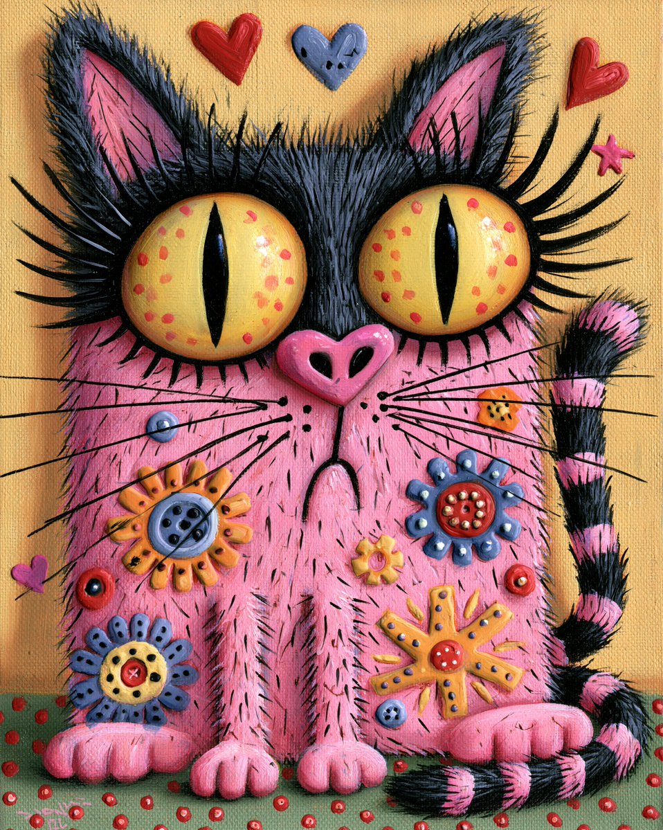 迷人的可爱猫咪，童书插画风格，高度精细又不失奇趣，氛围温暖而欢快 --ar 4:5 --sref 1819239753 1615629749 8...