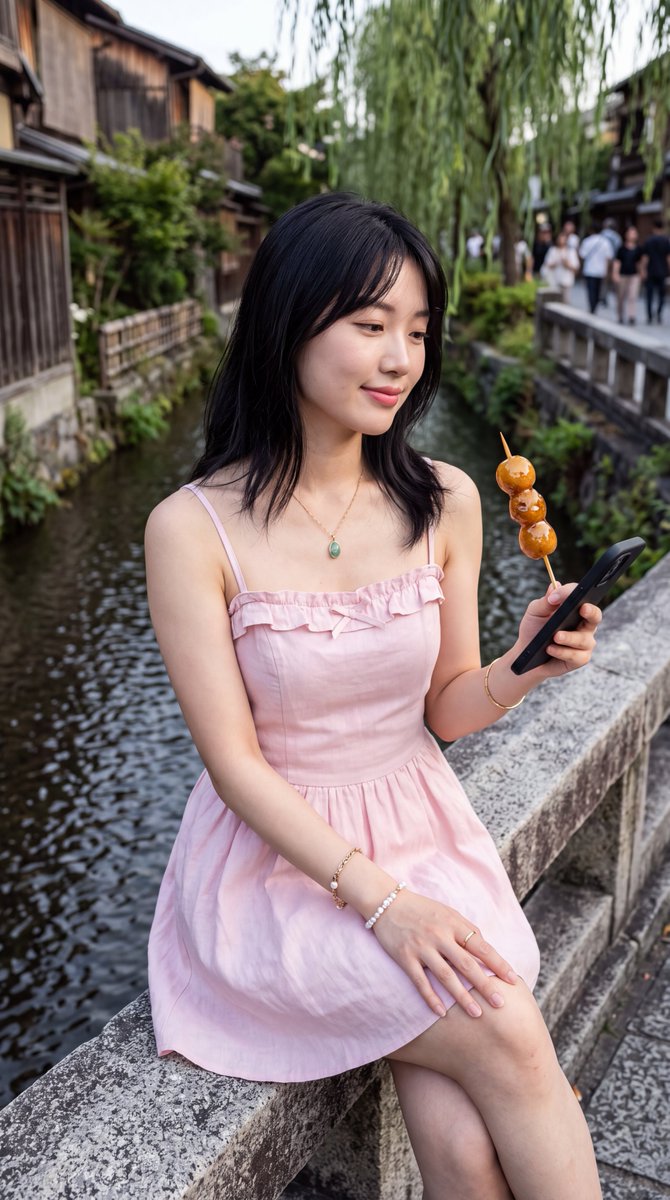 [GPT Image 2 提示词] | ar 9:16 4K 创作于 @TopviewAIhq @topviewaijp #Topview 女士吃烤肉丸 一张年轻东亚女性的照片级写实肖像：齐肩...