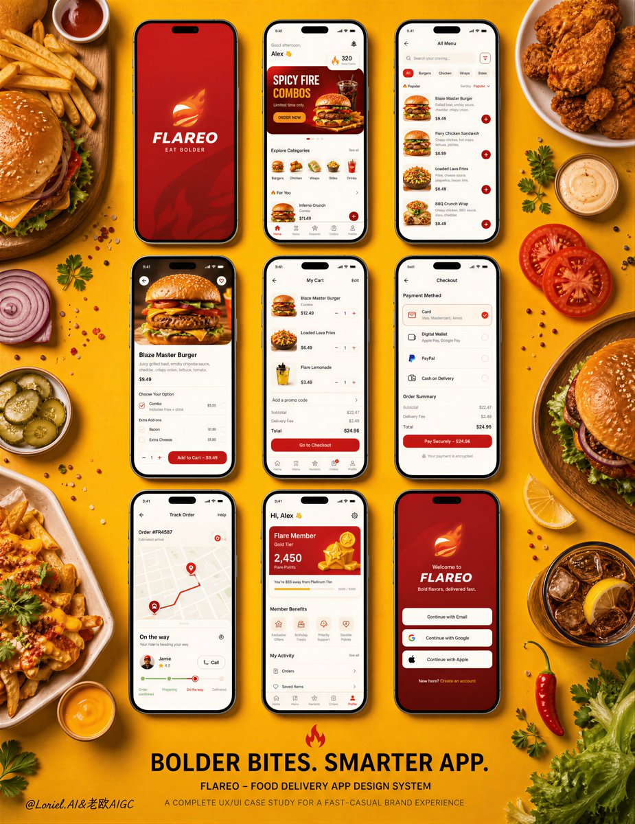 🍕点餐 App 的首页不是菜单墙，而是一条被设计好的下单路径：先勾起食欲，再缩小选择，最后让加购足够轻。 ★ hero banner before category navigation 先用...