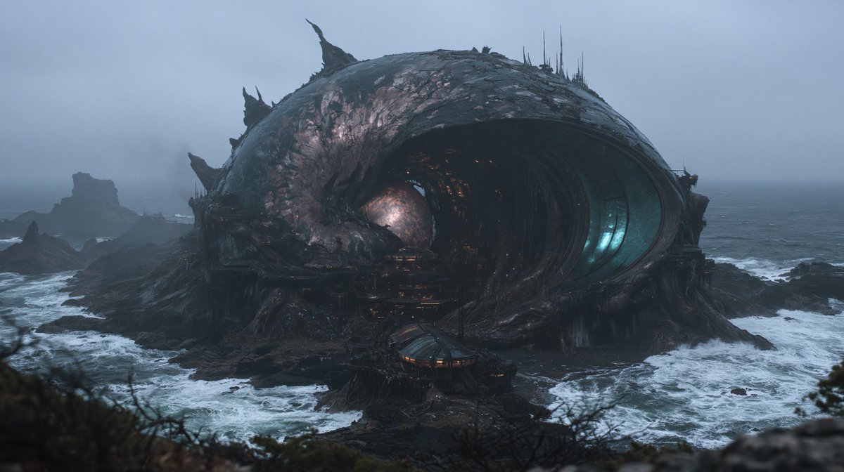 [YOUR SUBJECT],科幻电影剧照,液态水银表面,石油黑大理石,烟熏玻璃,焦琥珀色光线,风暴蓝氛围,雨水浸透的纹理,湿润的高光反射,深邃的电影级黑色,微妙的晕光,大画幅光化学摄影,令人...