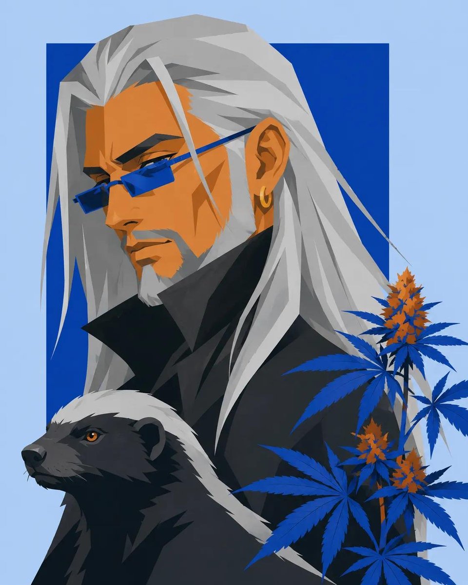 编辑风格的扁平矢量肖像,[CHARACTER],采用紧凑的胸像裁切和四分之三侧视角,头部略微下倾,佩戴 [EYEWEAR] 和 [ACCESSORY]。发型设定为 [HAIRCUT],服装为...