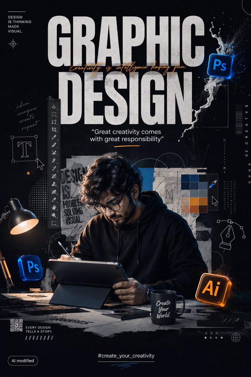 创建一个高端电影感的平面设计（GRAPHIC DESIGN）宣传海报，采用现代专业创意工作室的美学风格。 构图： 竖版 4:5 人像格式。打造一张高度精致、写实的平面设计广告/海报。整体构图应...