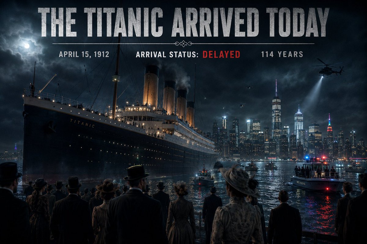 TITANIC NEVER SANK（泰坦尼克号从未沉没）, 超写实、电影杰作、好莱坞电影剧照、IMAX 摄影、电影颗粒、超精细、8K, 身着优...