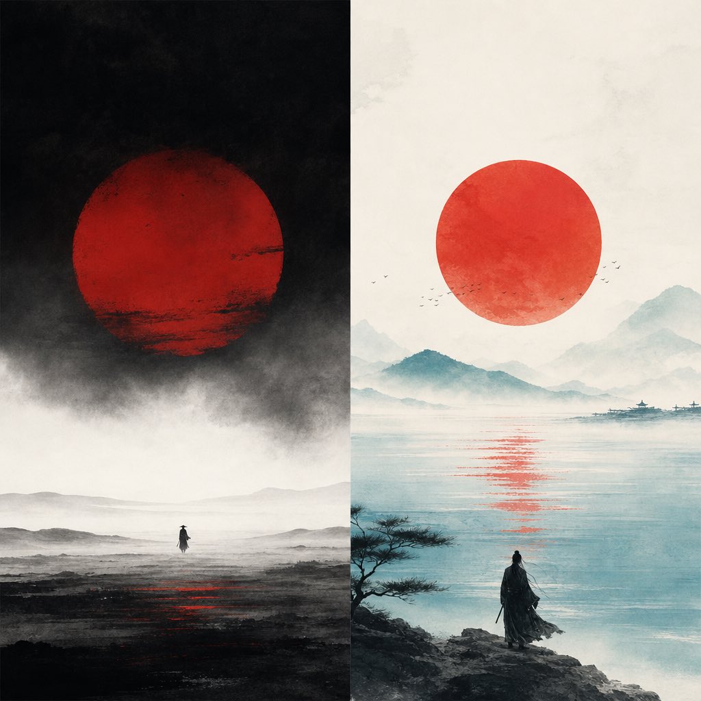 里约热内卢基督救世主雕像的远景长镜头，雕像在壮丽满月的映衬下形成完美的剪影。月亮是一颗耀眼的金色球体，正好位于雕像的正后方，营造出雕像人物将天体高高举起的壮观视觉幻象。紫灰色的朦胧天空，从白昼...
