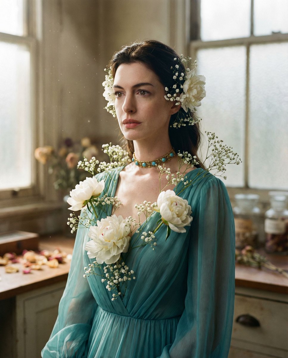 女性, The Protagonist, Adult, ethereal presence, Neutral expression, soft gaze, natural skin textu...