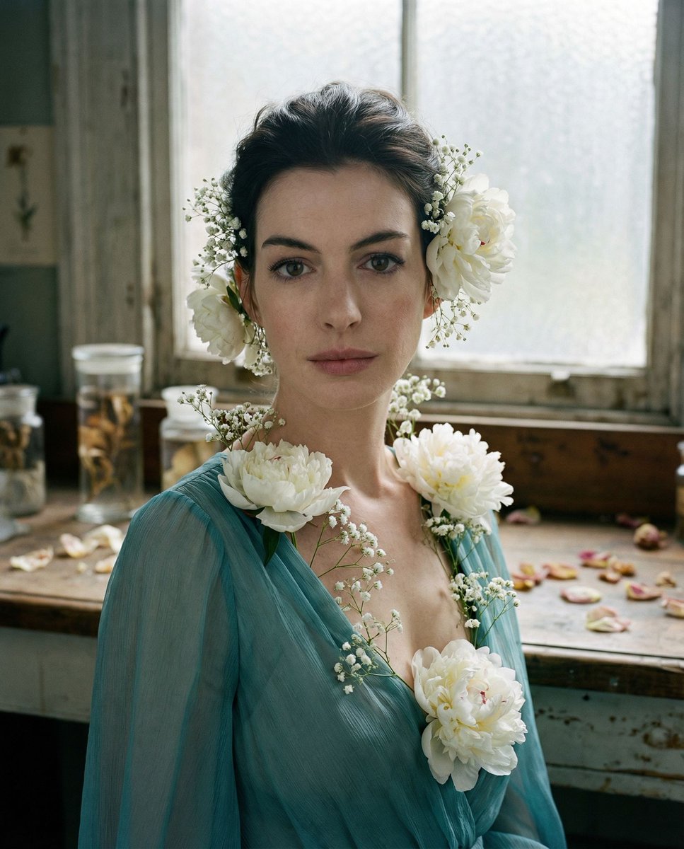 女性, The Protagonist, Adult, ethereal presence, Neutral expression, soft gaze, natural skin textu...