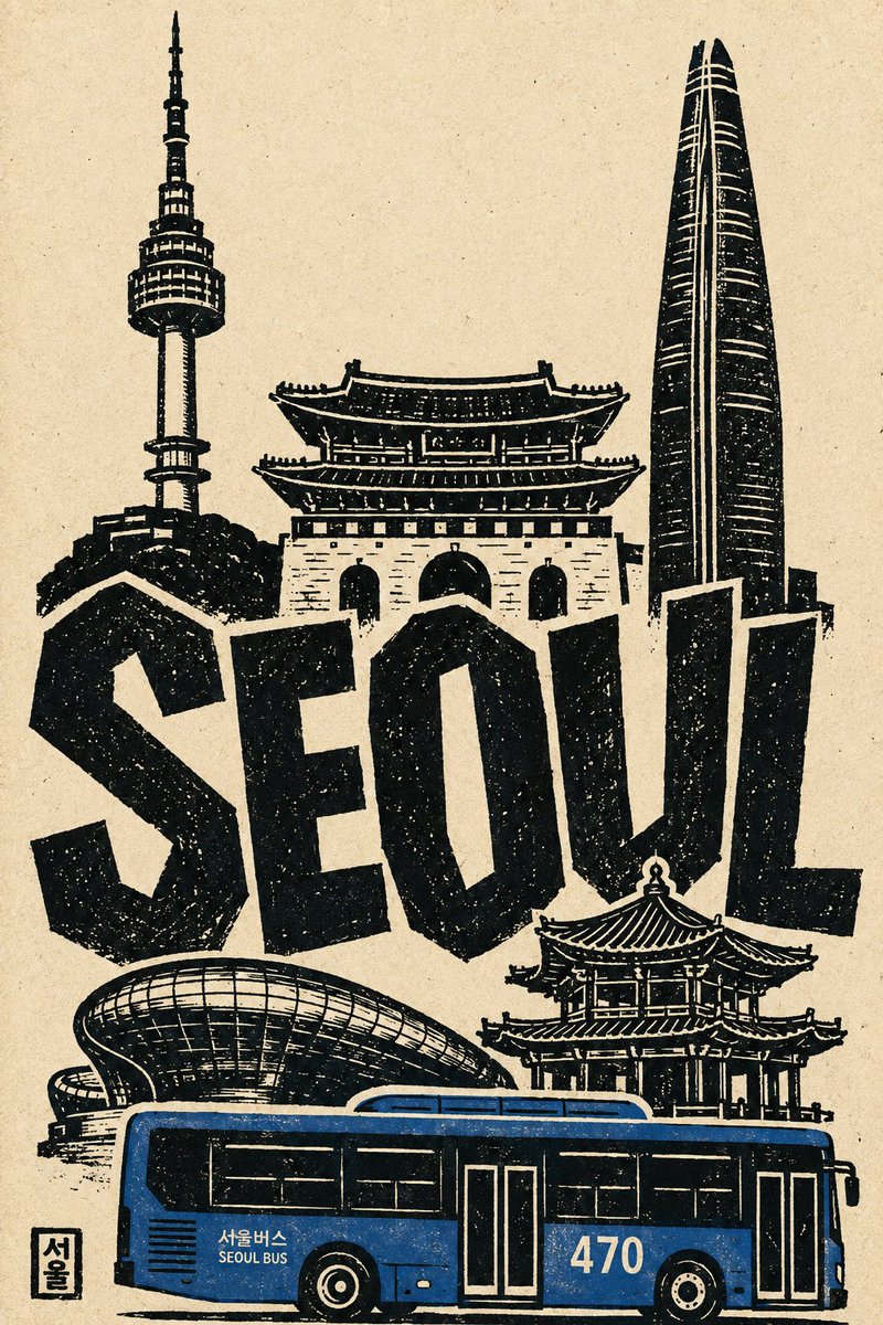CITY = {CITY} 创作一幅大胆的手刻麻胶版画/剪纸风格的城市旅行海报，主题为{CITY}，竖版 2:3，印在带有明显手工质感的暖象牙色纸张上。 从{CITY}中挑选五个一眼可辨的标志...