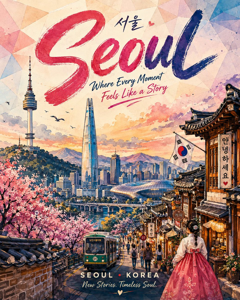 为 [CITY]（[COUNTRY]）创作一张高级感竖版旅行海报插画，旨在实现最高的 Instagram 互动效果。融合富有表现力的手绘墨水/马克笔线条、浓郁的水彩晕染，以及选择性使用的低多边...