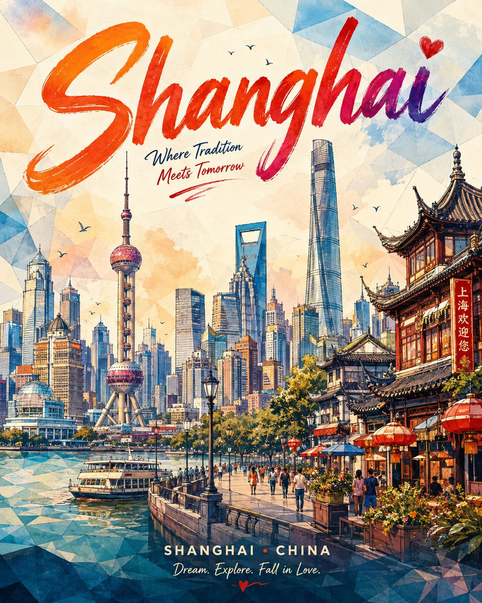 为 [CITY]（[COUNTRY]）创作一张高级感竖版旅行海报插画，旨在实现最高的 Instagram 互动效果。融合富有表现力的手绘墨水/马克笔线条、浓郁的水彩晕染，以及选择性使用的低多边...