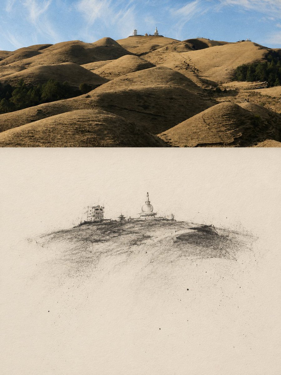 GPT image 2 prompt on chatGpt 提示词 👇 CHARCOAL VANISHING TRAVEL STUDY｜Char...