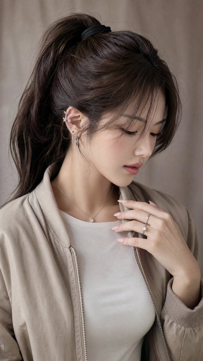 [GPT Image 2 提示词] ar 9:16 4K High 一张柔和、亲密的特写肖像照，主体是一位名叫 Ashley 的美丽年轻东亚女性，二十五六岁左右，拥有白皙细腻如瓷的肌肤和精致的...