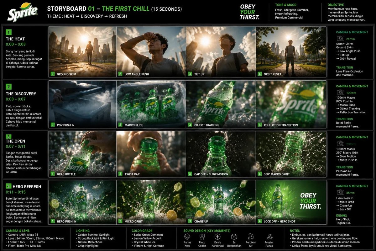 创作一支高端超写实真人产品广告片，时长15秒，画幅16:9，面向高端广告投放。采用一镜到底的连续电影级长镜头，实现无缝的隐形转场与平滑自然的镜头...