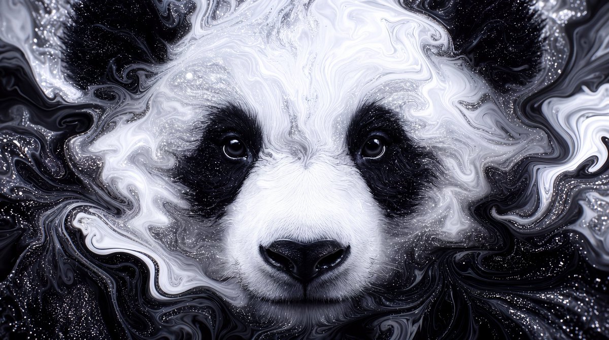 每日提示分享 #78 #promptshare #seedance #pandabear (原始图像提示见 ALT) 一个迷人的场景：镜头缓慢环...