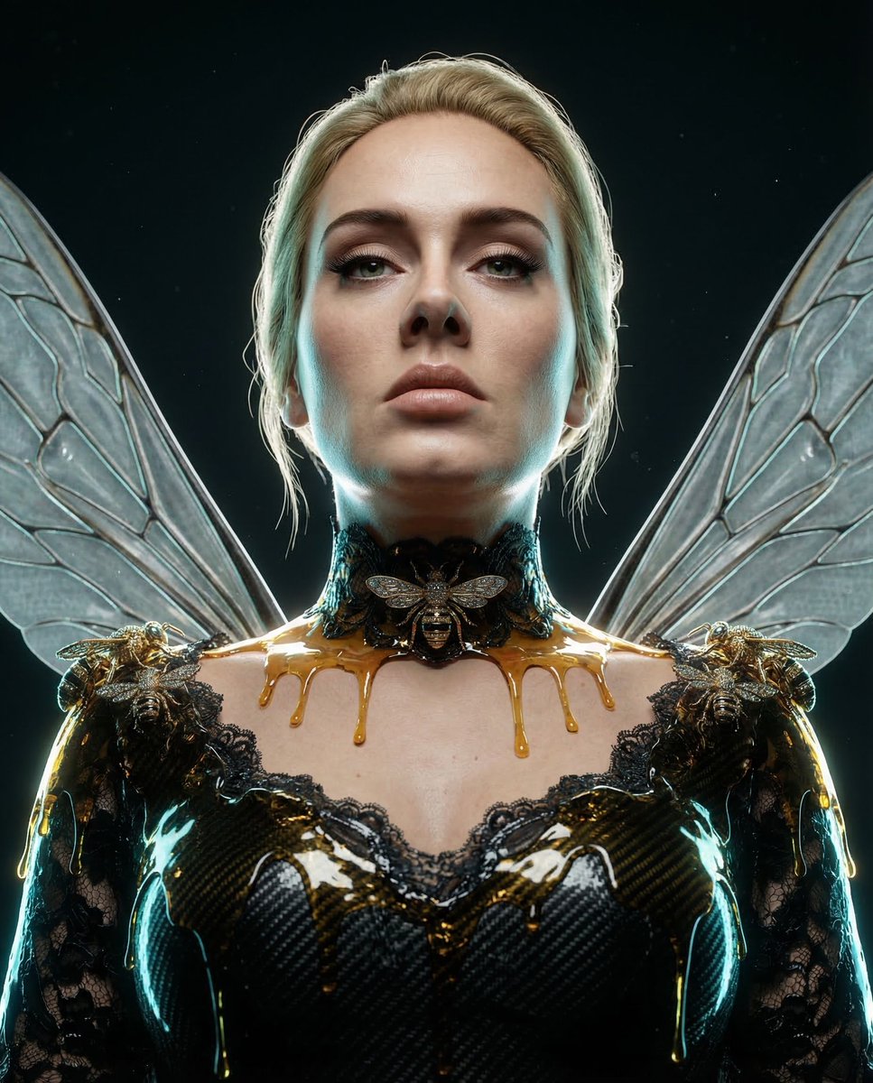 女性, The Protagonist, a post-human Hive Sovereign, Ageless, ethereal, synthetic, Uncanny symmetry...