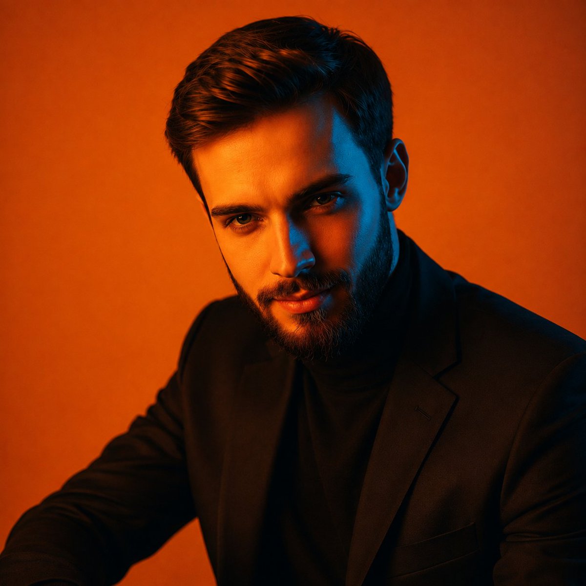 GPT Image 2 on ChatGPT Prompt; A cinematic close-up editorial portrait of a slim young adult man...