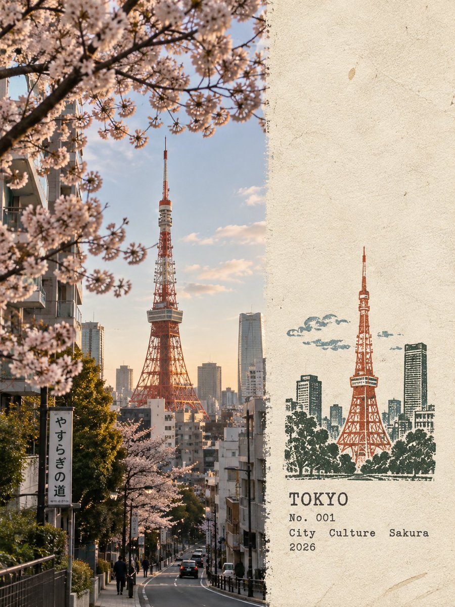 由 GPT image 2 创建 提示词 为每张上传的照片分别制作一张独立的“旅行田野笔记”海报，绝不要将多张照片合并成拼贴画。采用 3:4 的...