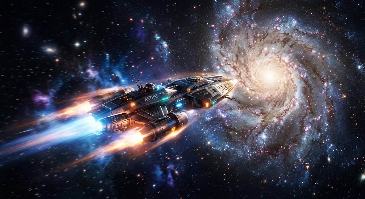 一艘宇宙飞船在宇宙虚空中以高超音速飞向一个未知的星系 哪一个效果更好？左边还是右边？👇 🔗 Hugging Face：https://t.co/...