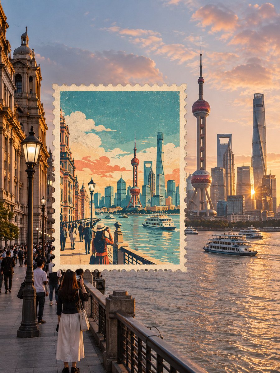 为 [COUNTRY / LOCATION / SUBJECT] 创作一幅高品质复古风格的日本旅行海报邮票艺术作品。 仅限文字生成图像（TEXT...