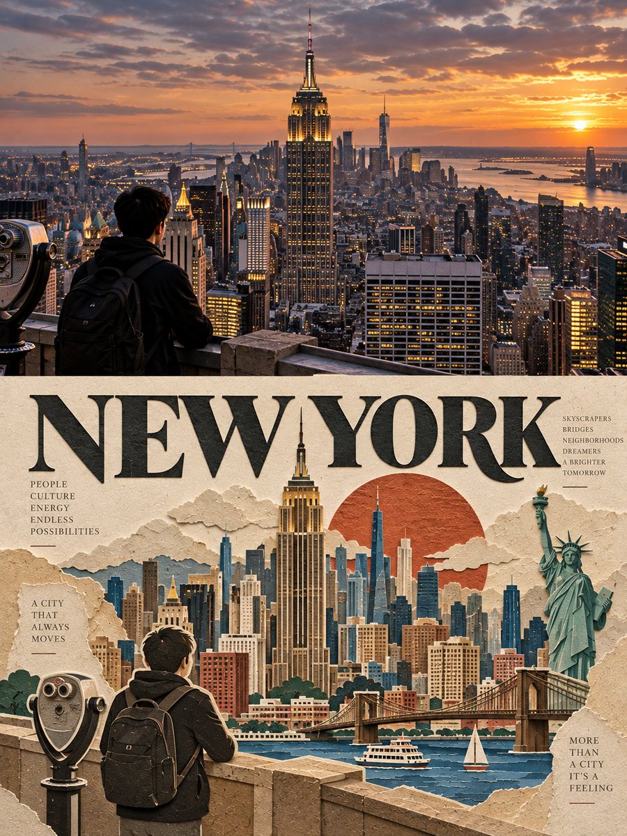 Create one premium 3:4 vertical editorial poster for [COUNTRY / LOCATION / SUBJECT], divided int...