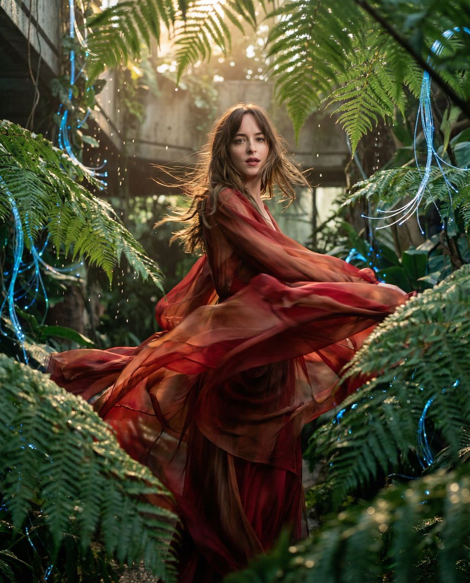 女性, The Kinetic Muse, Universal, Ageless, Focused, serene expression ami...